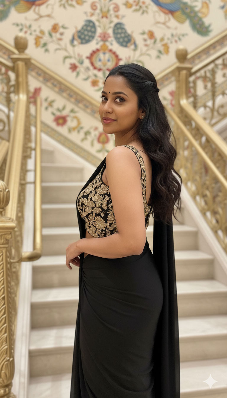 Black Grace Saree