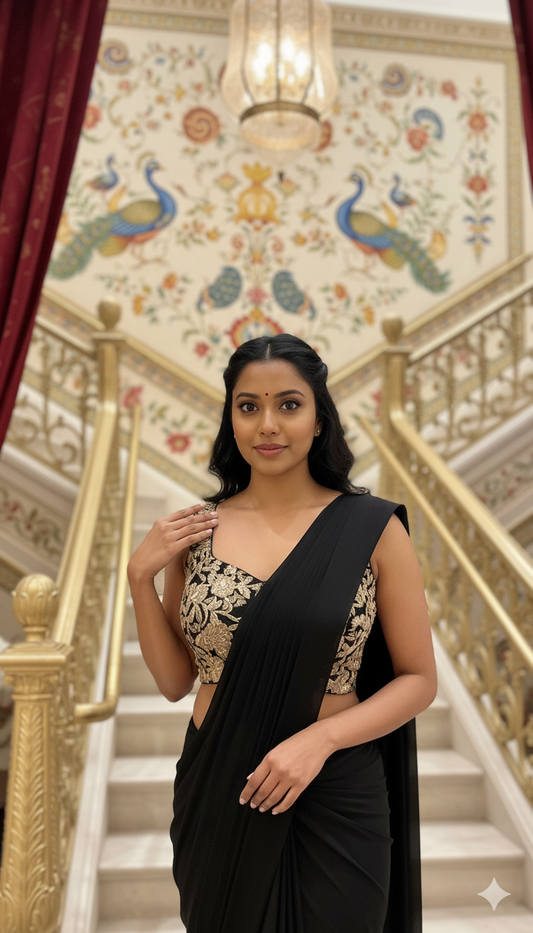 Black Grace Saree